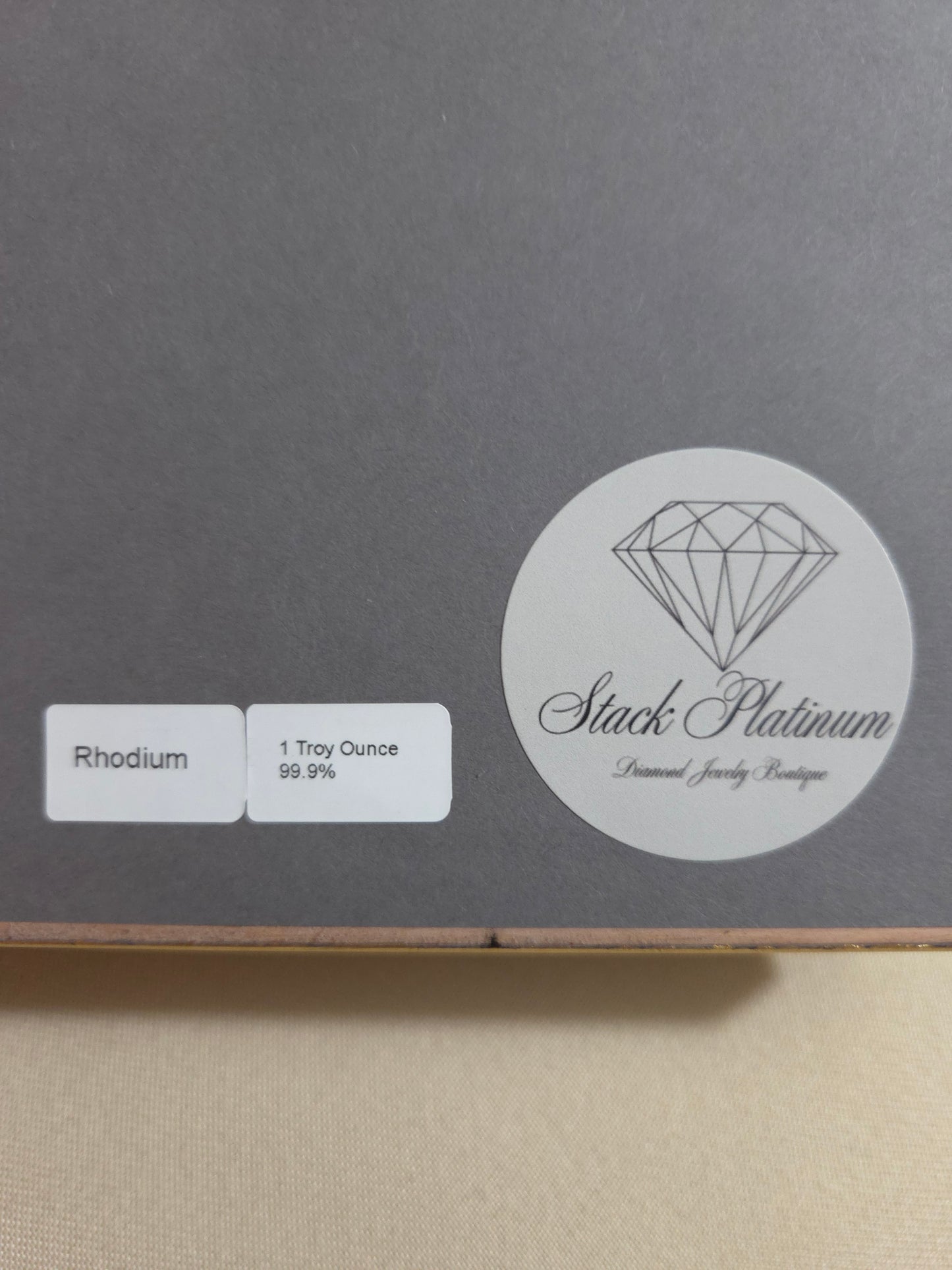 Rhodium Bullion Fine Art, 1+ Troy Ounce, 99.9% Pure