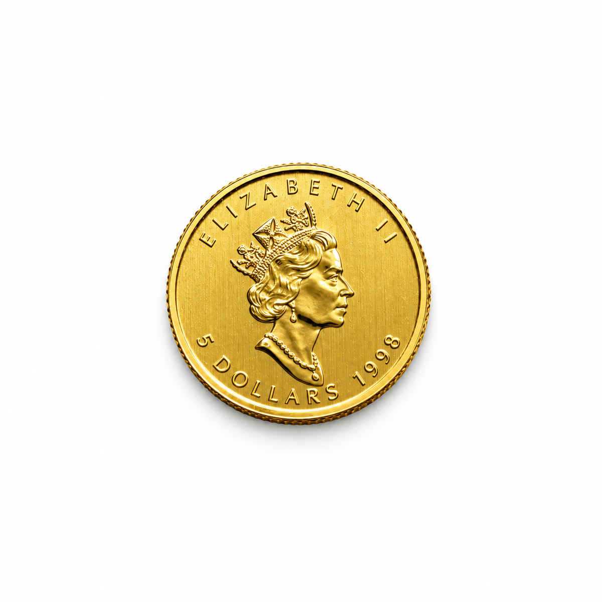 1/10 oz Canadian Gold Maple Leaf Coin – 99.99% Pure Gold (Random Year)