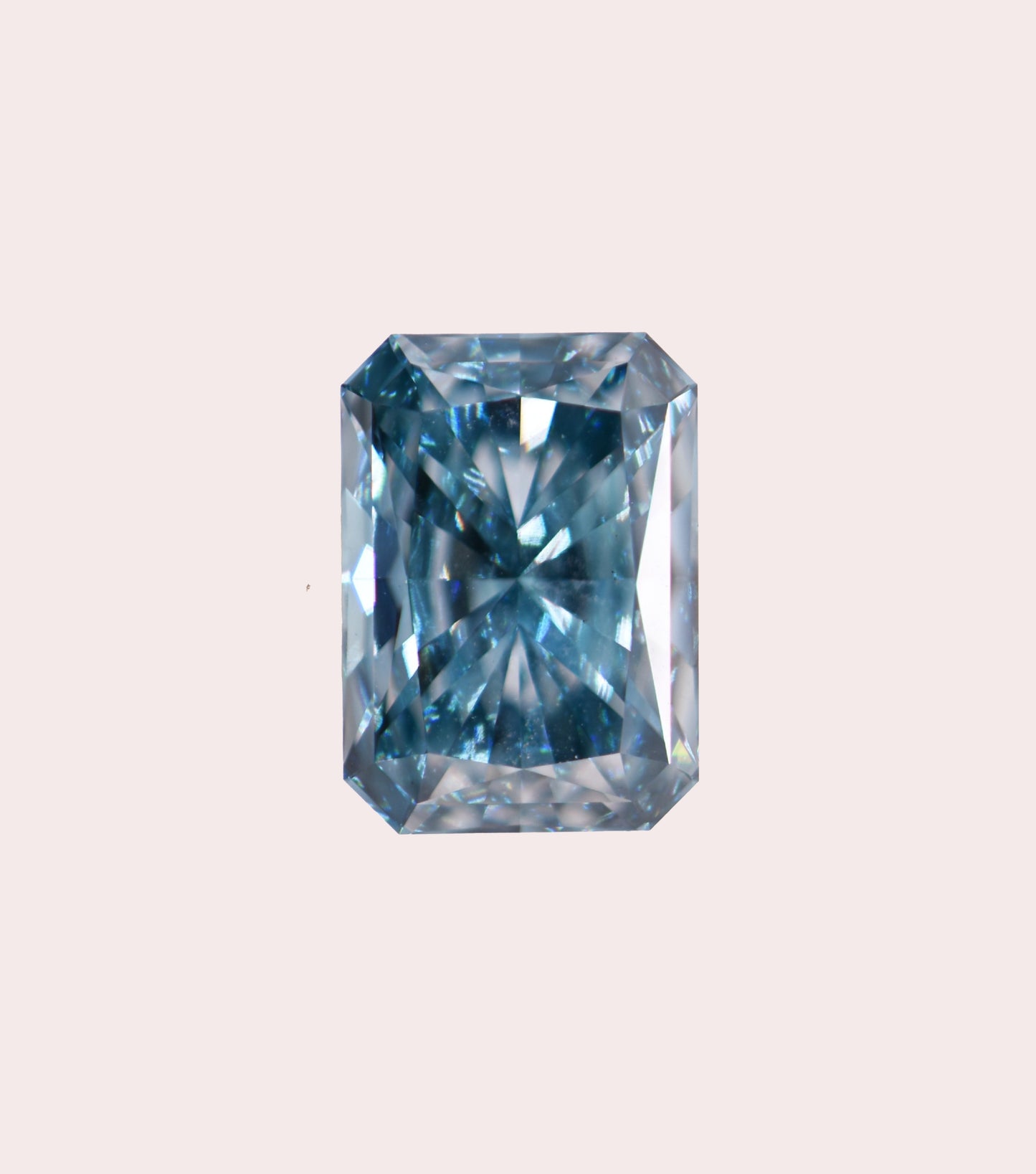 6 Ct VS1 Fancy Vivid Blue Lab Grown Diamond, Platinum 950, Pendant Necklace 18"