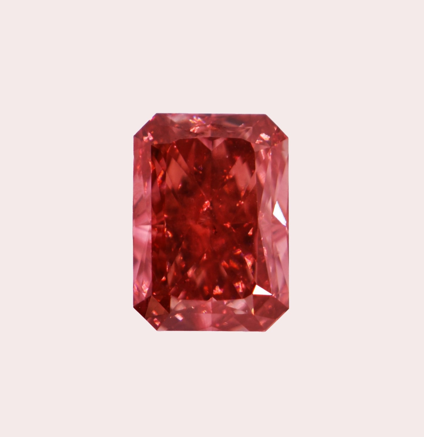 8 Ct VS1 Fancy Vivid Pink Lab Grown Diamond, Platinum 950, Pendant Necklace 18"