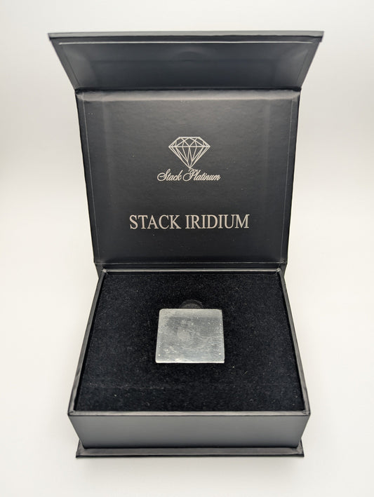 Stack Iridium: The World’s Rarest Precious Metal, 1 troy ounce of 99.9% pure Iridium bullion bar