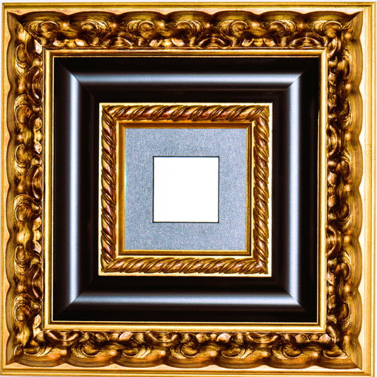 Pure Rhodium Bullion Fine Art Display, 1+ Kg, 99.9% Pure, Museum Quality Gold Frame, Limited Edition