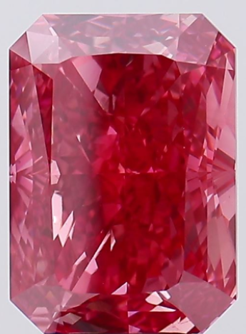 8 Ct VS1 Fancy Vivid Pink Lab Grown Diamond, Platinum 950, Pendant Necklace 18"